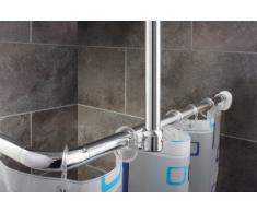 Ridder 595000-350 - Riel universal para cortina de ducha (25 mm diámetro), cromado