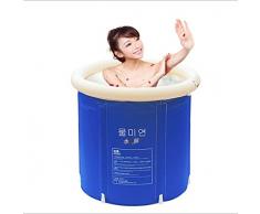 Plegable bañera de barril del baño de tina de baño de adultos inflable, bañera cubo de plástico grueso. ( Tamaño : L )