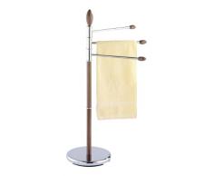 WENKO 17528100 Toallero pie Belingo - perchero, brazos flexibles, Acero, 53 x 94 x 28.5 cm, Cromo
