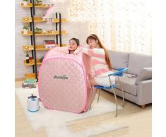 Familia con tres vapor plegable caja de la sauna casa de máquinas de fumigación Khan Khan baño de vapor caja de sauna de vapor del sudor