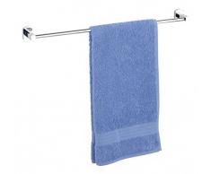 WENKO toallero Assoro - Zinc (cromado) - 60 x 7,5 x 4,5 cm (U)- toallero - soporte para toalla - pared - toallero