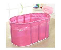King size sauna plegable Sauna Baño de doble uso baño de burbujas tubo para adultos bañera de acero inoxidable marco de apoyo barril , pink
