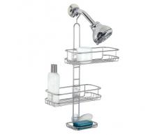 InterDesign - Linea - Accesorio organizador ajustable para ducha - Plateado