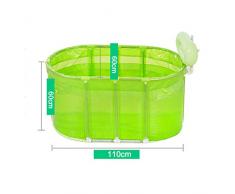 fandbo Stent de acero inoxidable plegable baño barril bañera barril barril de baño de sauna