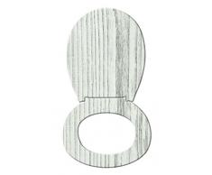 WENKO 21398100 Asiento Tapa WC Tundra - dispositivo automático de descenso, Duroplast, 37.5 x 44.5 cm, Multicolor