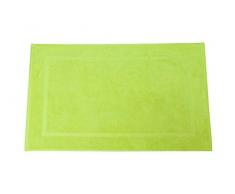 ZOLLNER® set de 2 alfombras de baño / alfombrillas 50x80 cm verde manzana, disponible en varios colores, calidad premium, del especialista en textiles para hostelería, serie "Star-Elba"