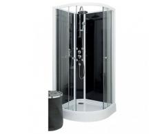 Aqua Plus sachcabgehy9 Gena - 1/4 C 90 cabina de ducha Hydro gris