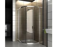 Cabina de ducha de Clara de cristal de seguridad/Real ducha de cristal/90 X 90 X 190 cm/Ducha cabina/Cuadrante/Mampara/Modelo fugo de cuarto circular (/Oferta
