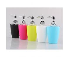 Pixnor 4 piezas baño accesorio Set dispensador vaso cepillo de dientes sostenedor del jabón plato (blanco)
