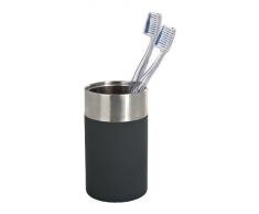 Wenko 19973100 Creta - Vaso para cepillo de dientes, color negro
