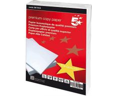 5 Star Premium - Papel de impresión, A4, 80 g/m², 500 hojas, color blanco