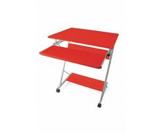 Galileo Casa 2175933 Mesa de Ordenador de 60x48x73cm, en Rojo
