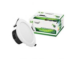 LE Focos Empotrables Ø110mm 12W = 25W Fluorescente Blanco Frío, Transformador Integrado, 4 unidades