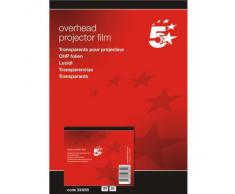 5 Star(TM) - Papel para impresoras láser DIN A4 0,10 mm 100 unidades , color transparente