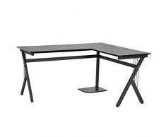 Mesa de Ordenador Mesa Oficina PC de Tabla de Madera Mesa Esquinera de Angulo