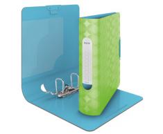 Leitz 11330050 - Carpeta de cartón (80 mm), color verde y azul