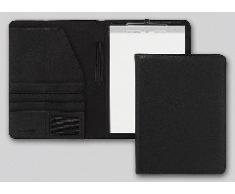 Brunnen Classic - Carpeta de conferencias (252 x 339 x 37 mm, piel sintética, lisa), color negro