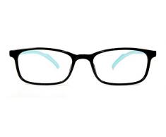 NOWAVE Gafas descanso para ordenador, tableta, smartphone , televisor y gaming. Evitan la fatiga visual. Bienestar para los ojos. Filtro para monitor. Accesorios de oficina y estudio. Antiluz azul 40% y UV 100 %. Estilo italiano. Tiffany AZUL