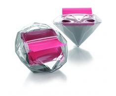 3M Post-it DI-330 - Dispensador de notas adhesivas (125 x 95 x 94 mm), diseño en forma de diamante, transparente