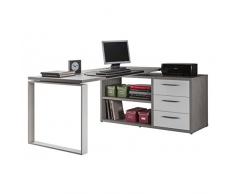 Composad Escritorio Esquina con SOPRALZO a 3 cajones 170 x 75 x 140 cm- Linea Dibujo – Made in Italy