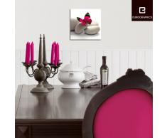 Eurographics DG-DT4179 - Cristal con póster decorativo (20 x 20 cm), diseño de piedras y mariposa