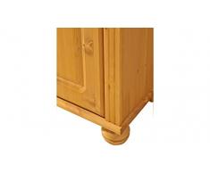 Diseño de estilo de vida 3005044 armario Ella, 95 x 30 x 85 cm, madera de pino, madera de haya barnizada con aceite