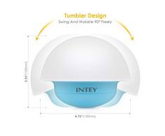 INTEY LED Luz Nocturna USB Lámpara Táctil Luz nocturna Forma de Seta 3 modos de funcionamiento Para la illuminación de habitación Dormitorio de Bebé o Niños (Azul)