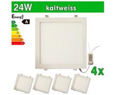 4 x Panel LED SMD 2835 LEDVero maikai 24 W cuadrado blanco frío de la lámpara luz de techo del punto