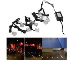 CroLED 10pcs Luz Foco Empotrable al Suelo Iluminación Exteriores Aluminio 0.6W IP67 Luz Blanco Natural