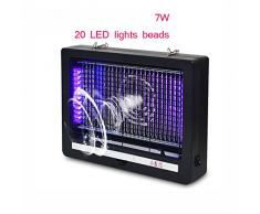 JBZP Lámpara Antimosquitos Asesino Electrónica Desvío de la Mosca Mata Insectos Mosquitero Eléctrico Control de Plagas Trampa para Insectos/Mosquitos ,Anti Mosquitos luz UV, Rejilla Electrificada Mata Mosquitos, Fácil limpieza,
