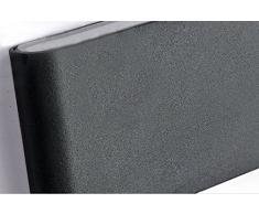 Lightess Apliques de Pared 12W Moderna Lámpara de Pared Exterior IP65 Impermeable Lámpara en Moda Agradable Luz de Ambiente Lámpara de Decoración para Dormitorio, Studio, Hogar Decoración, Porche, Patio, Jardín Viene con Led Granos, Blanco Frío