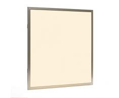 Biard Panel LED Cuadrado 40W - 60 x 60cm - Lámpara Empotrable Para Techo - Equivalente 200W - Luminaria Extra Plana - Iluminación Ahorradora de Interior - Transformador Incluido - Blanco Cálido