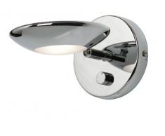 Oaks Lighting 760 WB CH - Lámpara de pared ajustable para interiores, 13, 5 x 13, 5 cm, bombilla halógena de 100 W, 240 V, color cromado