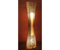 Lámpara de pie asiatica Yogya Nature (LA12-53) , Decoración luminosa de diseño Bali