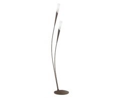 Trio 4470921-24 Serie 6370 - Lámpara de pie con 2 luces, bombillas incluidas, G9, Halógeno, 28 W, 370 lm, 2800 K, 230 V, C, IP20, alto 150 cm, diámetro 26 cm, metal, óxido