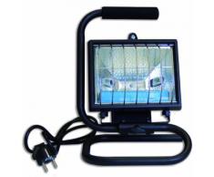 Electraline 63012 - Proyector halógeno portátil (con detector, 120 W), color negro