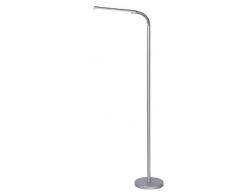 Lucide 18702/05/36 Gilly - Lámpara de pie, LED de 5 W, 153 cm de altura, 20 cm de diámetro, 4000 K, 150 lm, color plateado