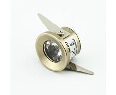 Pack de 10 1 W Mini empotrable LED Downlight Kit Armario luces 3000 K + controlador