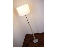 Lámpara de pie Denver - 1x E27 60W ó 1x E27 PL 15W max. - Luz regulable - Decoración aspecto piedra blanca