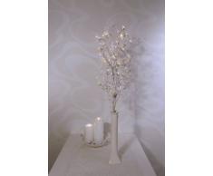 Best Season 581-11 - Ramas de rosal con 32 microbombillas, aprox. 90 x 10-20 cm, bombillas de luz blanca clara, con transformador