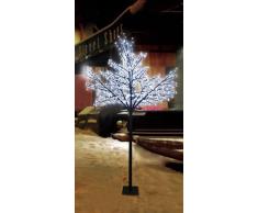 Spetebo - Árbol de luces led (200 ledes, 150 cm, para uso en interiores y exteriores, luz blanca fría)
