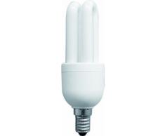 Electraline 63100 - Bombilla de bajo consumo de 2 tubos (E14, 11 W, 230 V), color blanco