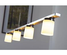 Lámpara colgante LED Monza regulable en intensidad 4x5 W