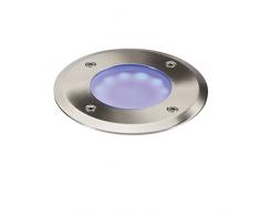 Knightsbridge LEDM08B - Foco LED empotrable para suelo (acero inoxidable, 1,2 W), color azul