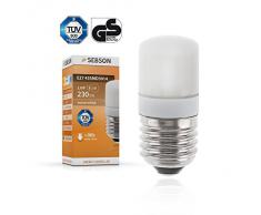 Sebson - ® Bombilla E27 2.6W Led (25W Igualdad A), 230 Lumen, Blanco Caliente, Led Smd, Ángulo Propagación De 160 °, Frosted