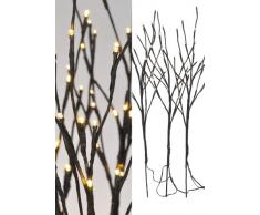 Spetebo - Ramas decorativas con iluminación LED (3 unidades, 75 ledes, luz blanca cálida)