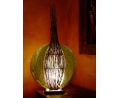 Lámpara de pie asiatica Moon shell/guscio (LA12-34), Decoración luminosa de diseño Bali