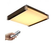 Lámpara de techo lámpara de pared LED Style Home 50 W I502 marrón de regulador con mando a distancia