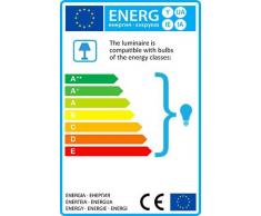 QAZQA Moderno Lámpara de pie VIRGINIA gris oscuro Aluminio / Plástico / Metal / Redonda / Alargada / Adecuado para LED E27 Max. 1 x 40 Watt