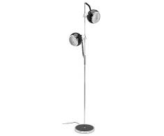Mathias 3560271 Baloo, lámpara de pie con 2 luces, 25 W, E14, 230 V, diámetro 25 cm, altura 150 cm, negro (negro)